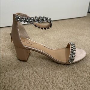 Badgley Mischka Women's Bronwen Block Heel Evening Sandals NEW IN BOX